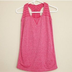 Oiselle Seamless Tank Pink Stretch Racerback Small